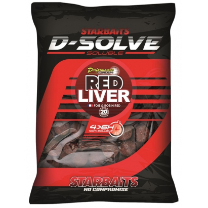 Starbaits Rozpustné Boilie D-Solve Boilies Red Liver 2,5 kg 20 mm