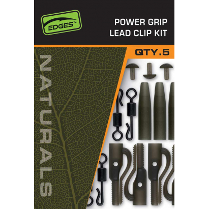 Edges Naturals Power Grip Lead clip kit x 5