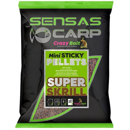 Sensas Pelety Mini Sticky Krill 700 g