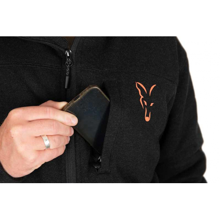 Fox Bunda Collection Sherpa Jacket Black Orange