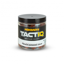 Mikbaits TactiQ měkčené pelety 250ml - Půlnoční pomeranč 10mm