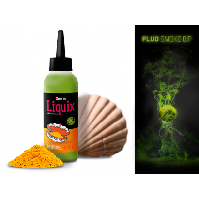 Delphin Fluo Dip D Snax Liquix 100 ml Mušle Koření