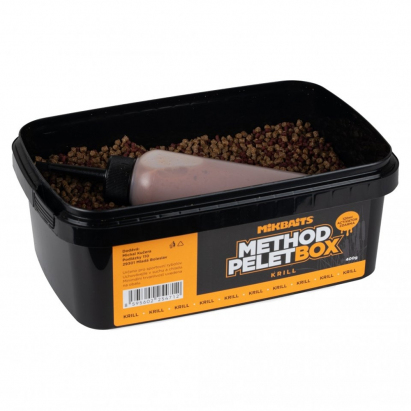 Mikbaits Method pelet box 400g + 120ml Activator - Krill