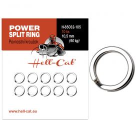 Hell-Cat Pevnostní kroužek Power Split Ring 10ks|vel.10,5mm (90kg)