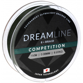 Mikado Pletená Šňůra Dreamline Competition 0.16mm/15.54kg/150m Zelená 1 Cívka