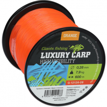 Giants Fishing Vlasec Luxury Carp High-Visibility Orange 600m - 0,23mm/5,9kg