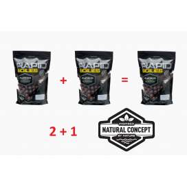 Mivardi Akce 2+1 Rapid Boilies Platinum - Sea (250g | 24mm)