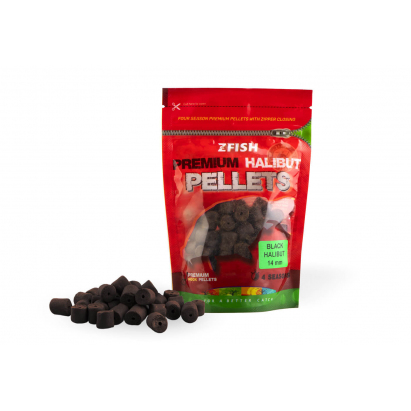 Zfish Chytací Pelety Premium Halibut Pellets Black Halibut 14 mm 200 g