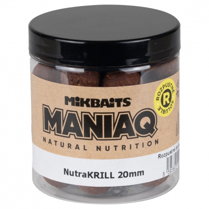 Mikbaits ManiaQ Boilie Rozpustné NutraKRILL 250ml  24mm