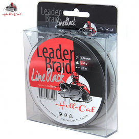 Hell-Cat Splétaná návazcová šňůra Leader Braid Line Black 20m|1.20mm/100kg