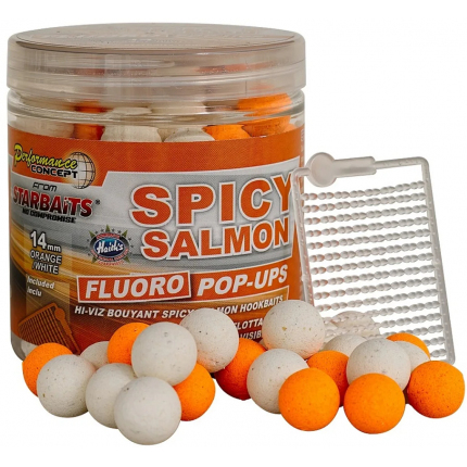 Starbaits Plovoucí Boilies Pop Up Bright Spicy Salmon 50g