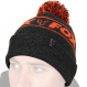 Fox Čepice Collection Bobble Black Orange Fox Collection Bobbles B/O