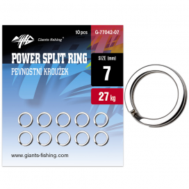 Giants fishing Pevnostní kroužek Power Split Ring 10ks|vel.6mm (23kg)