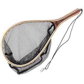 Snowbee Dřevěný Raketový Podběrák Wooden Landing Net  Small