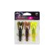 Fox Rage Gumová Nástraha Ultra UV Mixed Colour Packs Critters 3ks velikost: 9cm