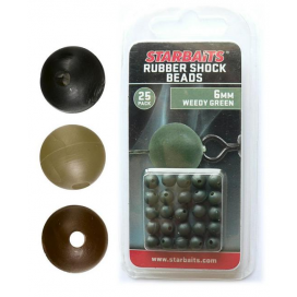 Rubber Shock Beads 6mm písková (gumová kulička) 25ks