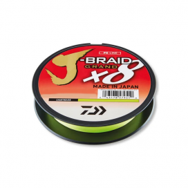 Daiwa Šňůra J Braid Grand X8 Chartreuse fluo zelená 0,16mm 1m