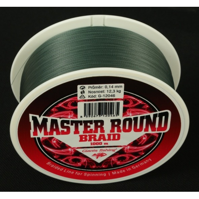 Giants Fishing Splétaná šňůra Master Round Braid 1000m|0,25mm (19,5kg)