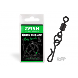 ZFISH Obratlík Quick Change Ring Swivel Matt vel.8