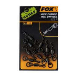 Fox Obratlík Edges Kwik Change Heli Swivels Size 7 10ks