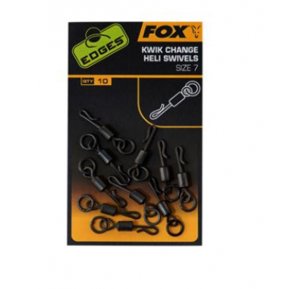 Fox Obratlík Edges Kwik Change Heli Swivels Size 7 10ks