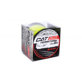 Mikado Pletená Šňůra Cat Territory Octa Braid 0.60mm/61.8kg/600m Fluo 1 Cívka