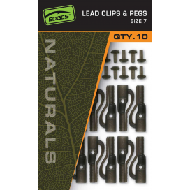 Naturals Size 7 Lead Clips & pegs