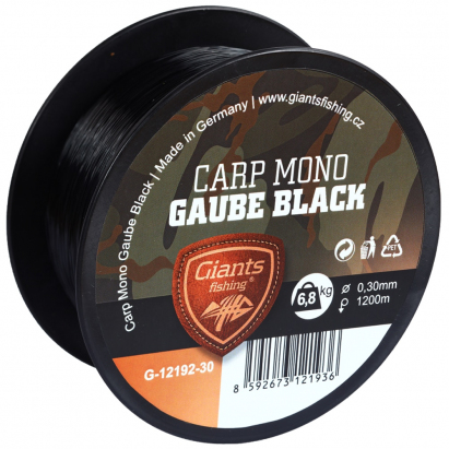 Giants fishing Vlasec Carp Mono Gaube Black|1000m/0,40mm