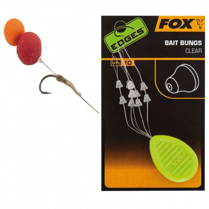 Fox Zarážky Edges Bait Bungs Clear