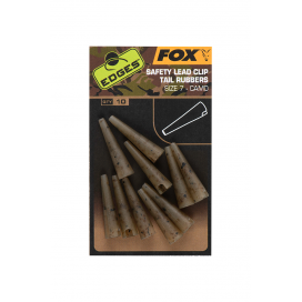 Fox Převleky Edges Camo Safety Lead Clip Tail Rubbers 10 ks Velikost 7