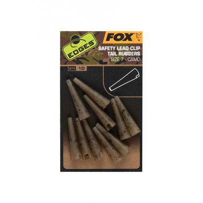 Fox Převleky Edges Camo Safety Lead Clip Tail Rubbers 10 ks Velikost 7