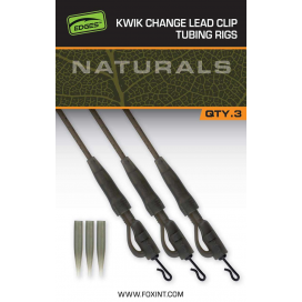 Fox EDGES Naturals Kwik Change Lead Clip Tubing Setup