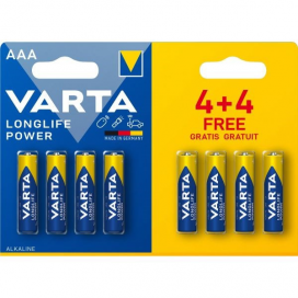 VARTA Alkaline Battery AAA (4+4 Free)