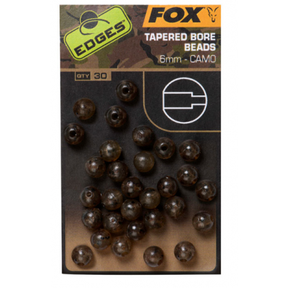 Fox Korálky Camo Tapered Bore Beads 6mm