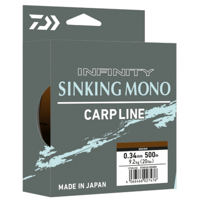 Daiwa Vlasec Infinity Sinking Mono Brown 500m 0,30mm 6,90kg