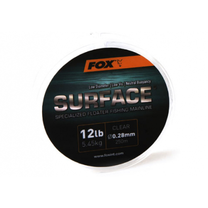 Fox Vlasec Surface Floater Mainline Clear 12lb 0.28mm 250m