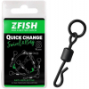 Zfish Obratlík s Kroužkem Quick Change Swivel With Ring Black Matt Vel 8