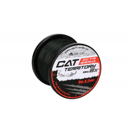 Mikado Pletená Šňůra Cat Territory Octa Braid 0.50mm/53.3kg/600m Zelená 1 Cívka