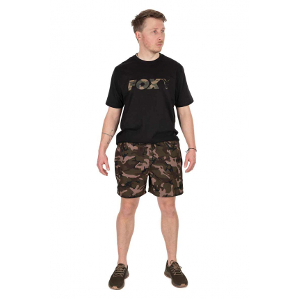 Fox Koupací Kraťasy Black Camo LW Swim Shorts