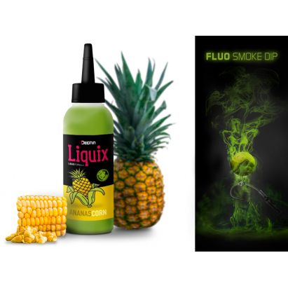 Delphin Fluo Dip D Snax Liquix 100 ml Kukuřice-Ananas