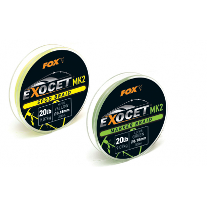 Exocet MK2 Spod & Marker Braid - 0.18mm/20lb x300m MARKER -Green