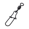 MadCat Karabinka Stainess Crane Swivels With Snap Black 1 90kg 5ks