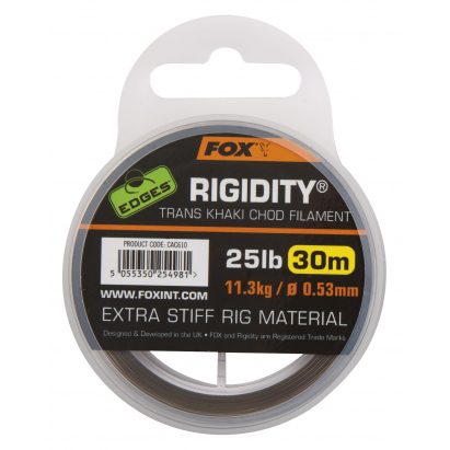 Fox Vlasec Edges Rigidity Chod Filament 25lb 30m