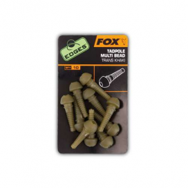 Fox Edges Tadpole Multi Bead Khaki 10ks