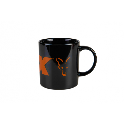 Fox Hrnek Black and Orange Logo Ceramic Mug