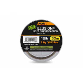 Fox Fluorocarbon Edges Illusion Soft Hooklink Naturals Green 30 m