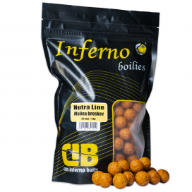 Carp Inferno Boilies Nutra Line Malina Broskev 20mm 1kg