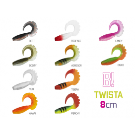 Umělá nástraha Delphin TWISTA UVs / 5ks Velikost: 8cm/DISCO