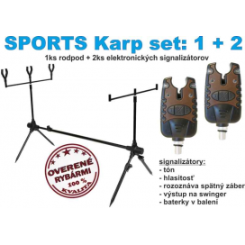 SPORTS KARP set Rodpod + 2ks el. signalizátor záběru