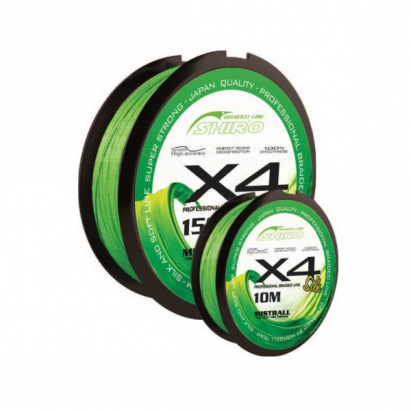 Mistrall Šňůra Shiro Braided Line X4 10m